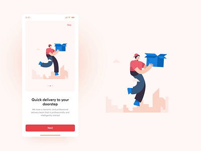Delivery Onboarding Animation animation app design booking delivery delivery app food app graphic design illustration illustration animation location motion graphics onboarding services shipper splash screen