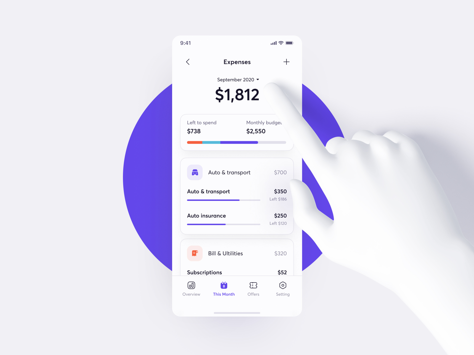 Budgeting app by Khoa. JAK on Dribbble