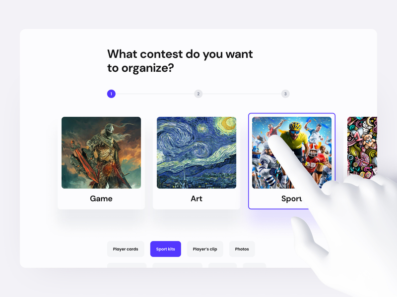 Create NFT Contest art axie blackchain card list clean contest design game input jak marketplace minimal nfts option product sport ui web design