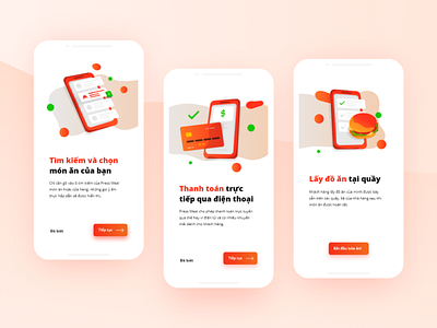 UX/UI Food-court Ordering App Design - Onboarding