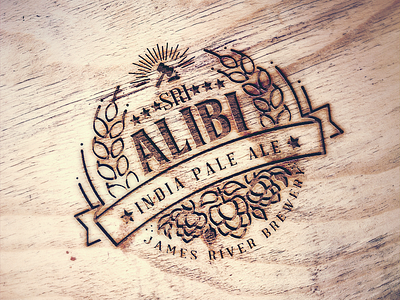 Alibi IPA Logo Design beer branding craft beer logo design