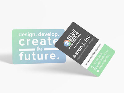 Blue Ridge Creative Marketing Business Cards branding business cards graphic design mockup