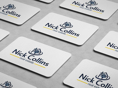 Nick Collins Real Estate Logo Design branding graphic design logo real estate