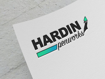 Hardin Penworks Logo Design branding graphic design logo pens