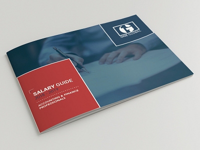 One Global Consulting - Salary Guide Cover booklet graphic design one global print print design