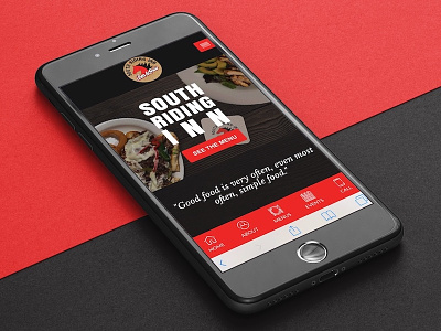 South Riding Inn... new website coming soon! app mobile mockup responsive design restaurant web design website