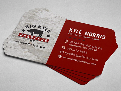 Big Kyle BBQ Business Card Design