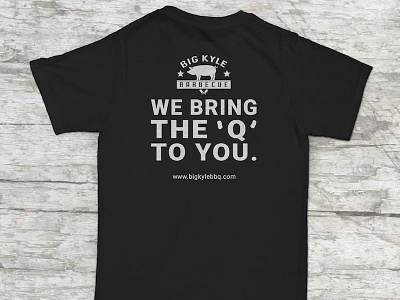 Big Kyle BBQ T-Shirt Design barbecue bbq big kyle bbq branding northern virginia restaurant t-shirt t-shirt design