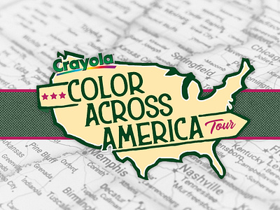 Logo for Crayola Color Across America Tour Concept