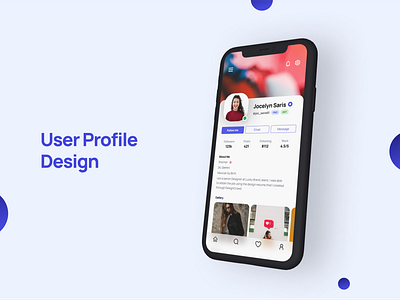 User Profile Screen adobe branding clean dailyui design figma figma app figma design figmadesign flat graphic design illustration logo mobile mobile app mobiledesign modern photoshop simple ui