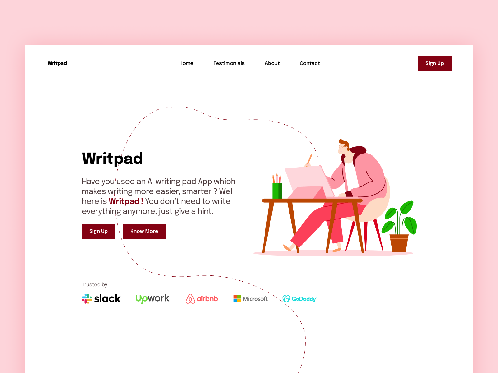 Writpad AI Writing pad app by Siddharth Ponnapalli on Dribbble