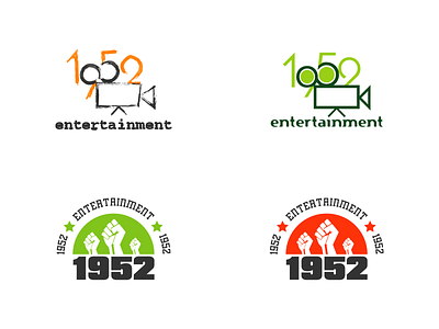 1952 Entertainment graphic design logo logo design logotype