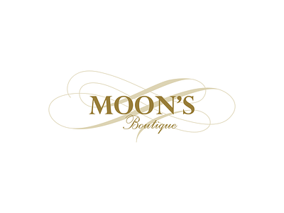 Moons Boutique graphic design logo logo design logotype