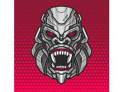 KINGCYBER animal branding esport gaming gorillaz graphic design illustration logo vector