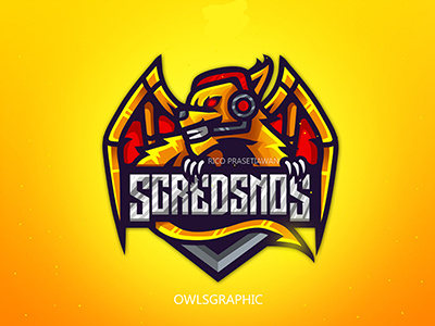 ccredsnos esport gaming logo mascot