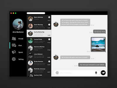 Daily UI challenge #013 —Direct Messaging Shot daily ui