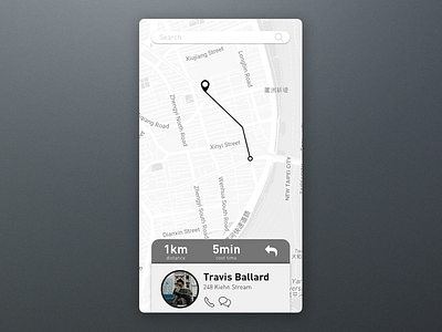 Daily UI challenge #020 — Location Tracker daily ui