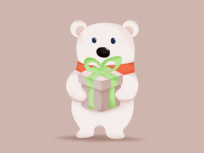 Day 12 - Bear challenge daily dailychallenge design gift graphic illustration merrychristmas polarbear taiwan xmas