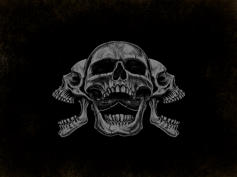 Hallowscream orbusdeadsign teedesign bandmerch drawing skullart skulldesign gothskull gothic halloween skull