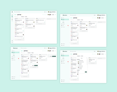 Kanban board cards case study columns design design system desktop kanban board tickets