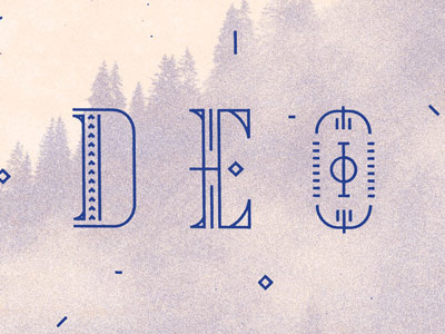 Deo lettering texture