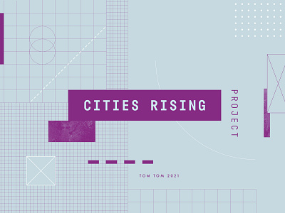 Cities Rising 01 branding design geometric geometry identity layout lettering logo pattern type