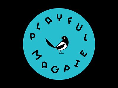 Playful Magpie branding design geometry layout logo pattern type