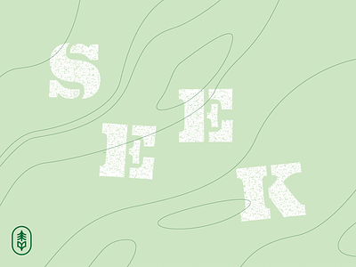 SEEK animation badges branding collage design illustration layout logo pattern texture type
