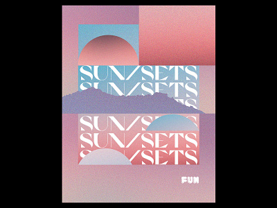 SUN/SETS branding collage design geometry graphic design layout logo texture type