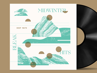 Bleak Midwinter Hits album art collage design geometry illustration layout pattern texture type