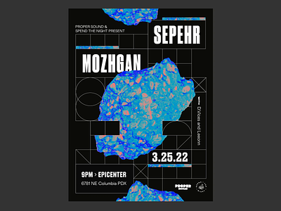 Sepehr Mozhgan Poster 2 collage design geometry illustration layout motion pattern poster type