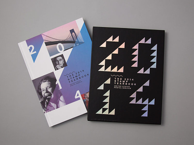 Stamp Yearbook 14 book editorial geometric holographic foil