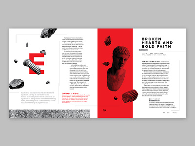 Broken 2 editorial illustration layout typography