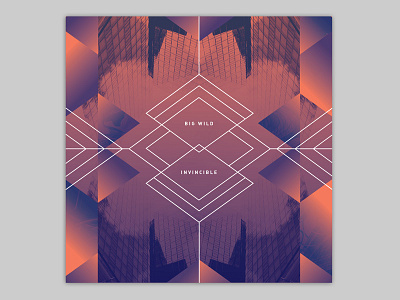 Big Wild album art geometric gradient symmetry