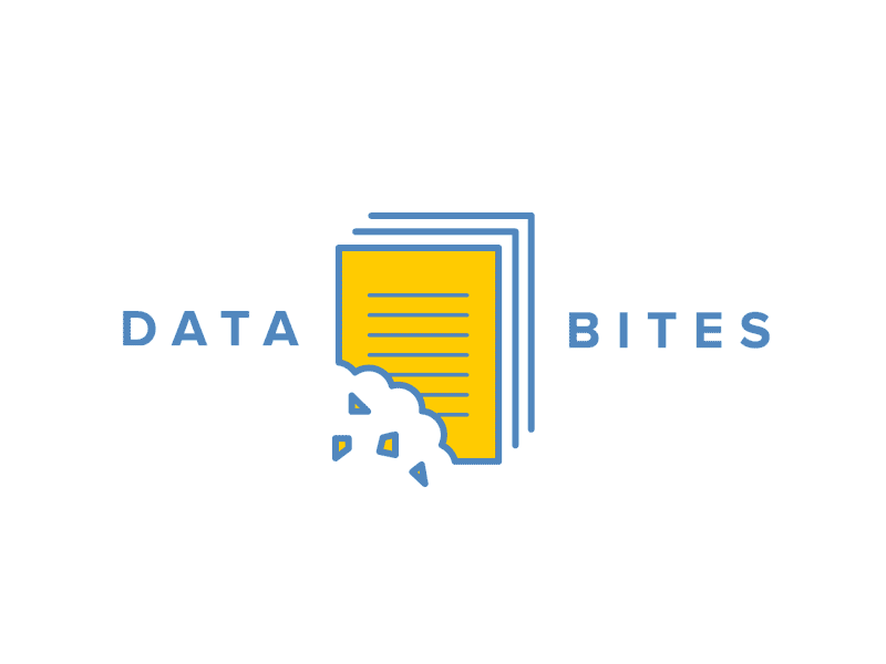 Data Bites animation glitch grid logo