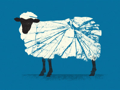 Sheep broken illustration sheep