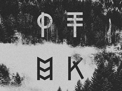 Ptarmak Nordic Metal Edition branding layout lettering texture type