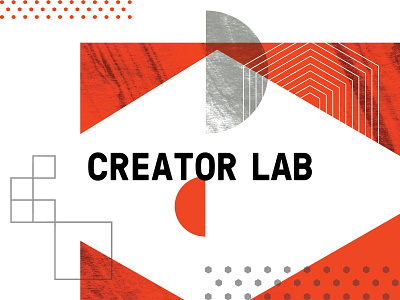 Creator Lab branding collage design identity layout texture type