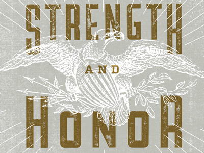 Strength And Honor eagle texture type