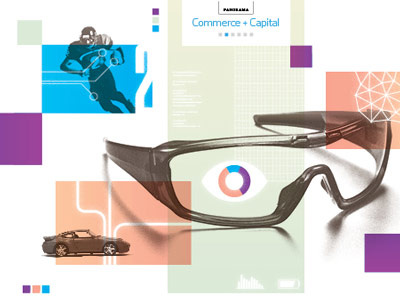 Glasses collage eye geometry glasses illustration technology