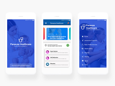 Health Card App Mockup app care colors creativity design doctor graphic healt mobile typography ui ux