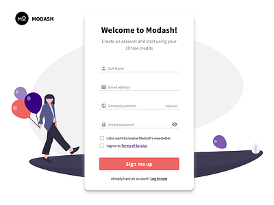 Modash: Signup