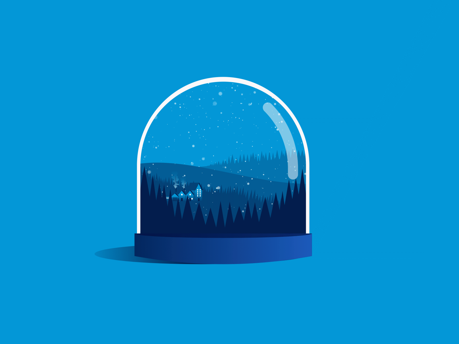 Xmas 2d animation flat gif illustration