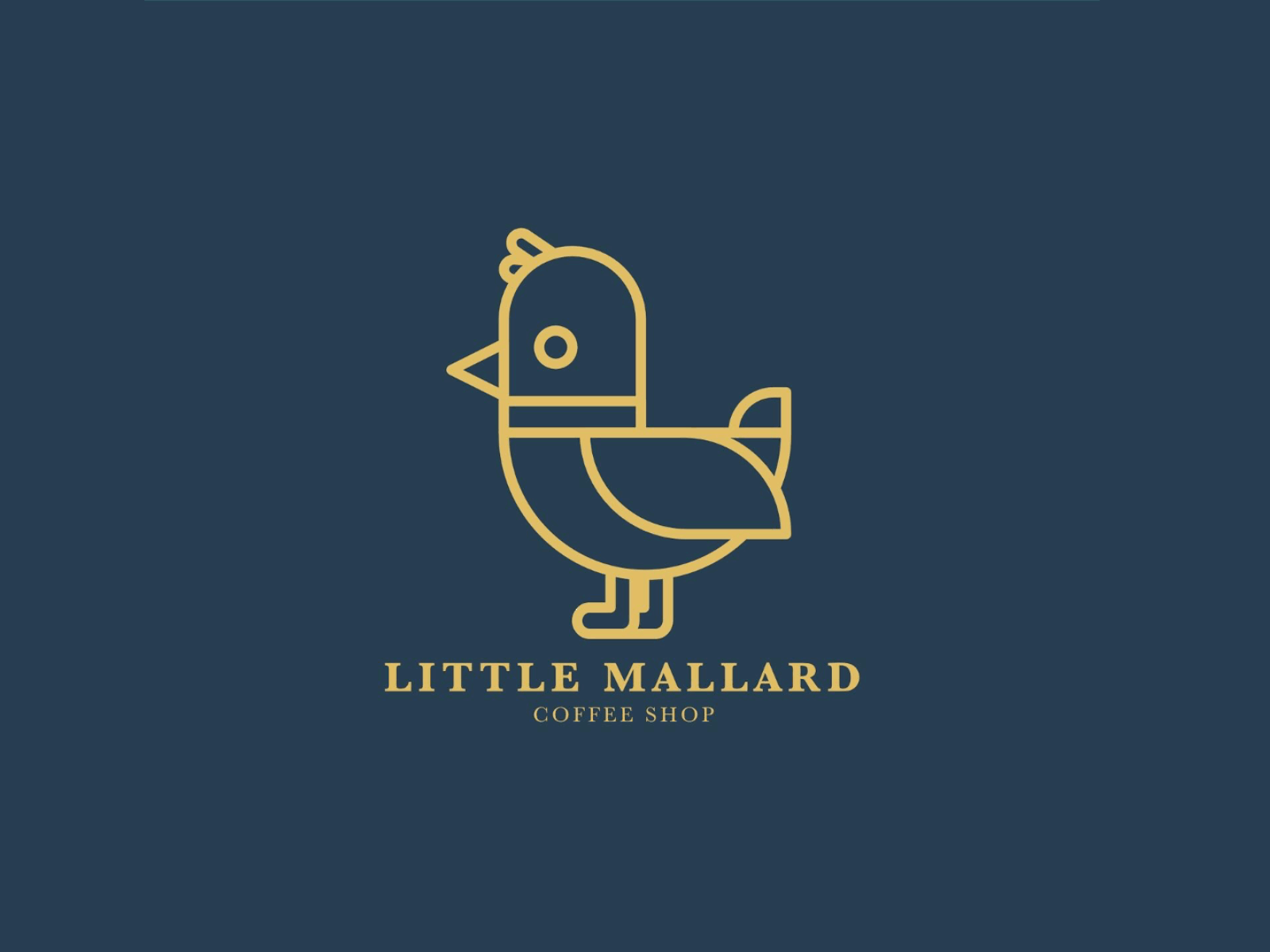 Little Mallard affinity animal bird brand design duck flat logo minimalist vector