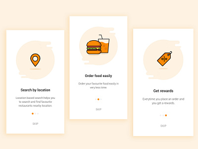 Onboarding Design for Food App design illustration onboarding screen