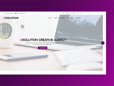 Creative slider UI design for Web
