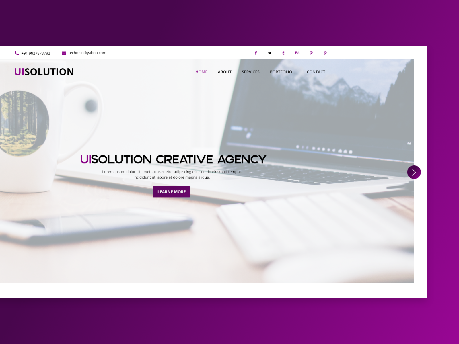 Creative slider UI design for Web by Mohammad Mohsin on Dribbble