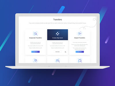 Card component of Landing page