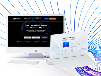 Evolve market - landing page