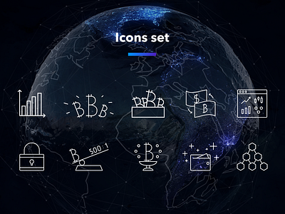 Evolve market - icons set